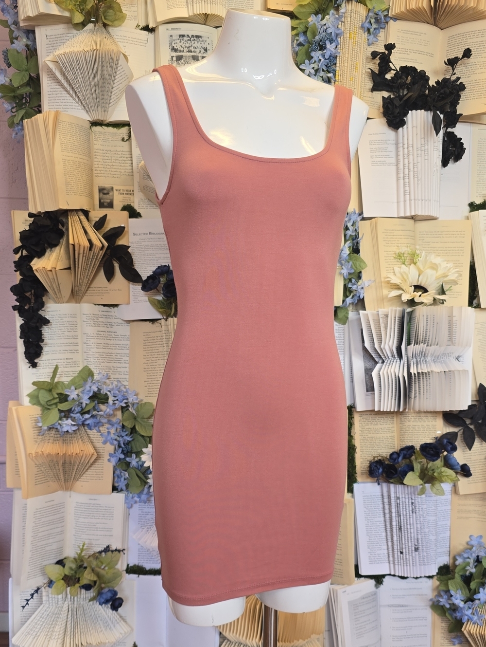 Bodycon Tank Mini Dress from Love Culture SM Dusty Pink